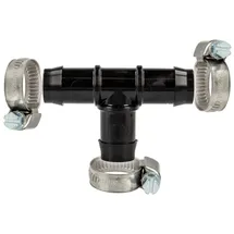 tecuro Schlauchverbinder T-Stück Ø 21 mm schwarz