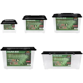 Terra Exotica Fauna Box in 5 Größen erhältlich (medium 30 x 19,5 x 20,5 cm) Transportbox/Quarantäneterrarium für z.B. Reptilien, Amphibien, Kaninchen, Mäuse, Vögel - Terrarium