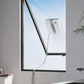Ecovacs WINBOT Mini Fensterputzroboter, kompaktes Design, Doppel-Düsen mit Ultraschall-Zerstäubung, 9-Stufen-Schutzsystem, intelligente Pfadplanung, 3 Reinigungsmodi, Anti-Rutsch-System, Grau