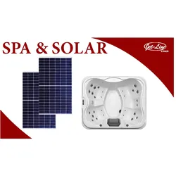 Outdoor Spa VILLA FELICIA für 4 Personen inkl. 820 W Solar Set