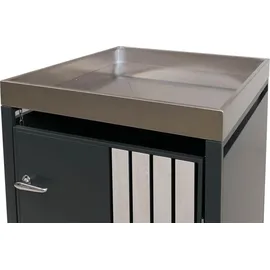MCW Mülltonnenverkleidung O67 125 x 84 cm anthrazit