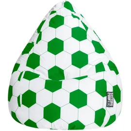 Sitting Point Sitzsack BeanBag Fankurve 220 l Grün-Weiß