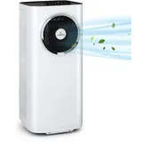 Klarstein Mobile Klimaanlage, 5-in-1 Klimagerät, Ventilator, Luftentfeuchter, Luftreiniger & Nachtmodus, App-Steuerung, Wohnung Klimaanlage