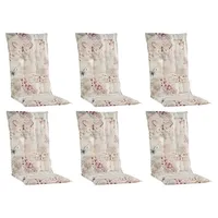 GO-DE Hochlehner Auflage 6 St. 40 x 40 x 5 cm beige
