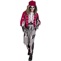 Carnival Party 5tlg. Kostüm "Pirat" in Grau - XL