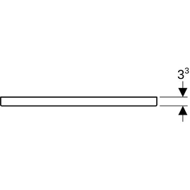 Geberit Griffleiste für Badmöbel 502359001 58,9 x 1,9 cm