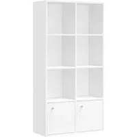 VASAGLE Bücherregal 29 x 65,8 x 130 cm Wolkenweiß