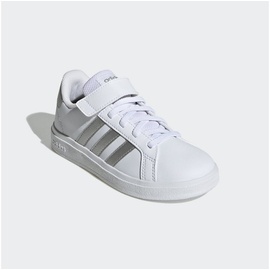 adidas Grand Court Court Elastic Lace and Top Strap Shoes White