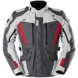 Furygan Apalaches Evo Textiljacke wasserdicht - Grau/Hellgrau/Rot / 4XL