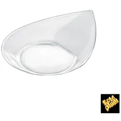 MONOUSO - Mehrweg Teller aus PS "Smart" Transparent 8,6x7,1cm (50 Stück)