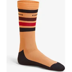 Reitsocken SKS100 Kinder orange/blau gestreift EINHEITSGRÖSSE