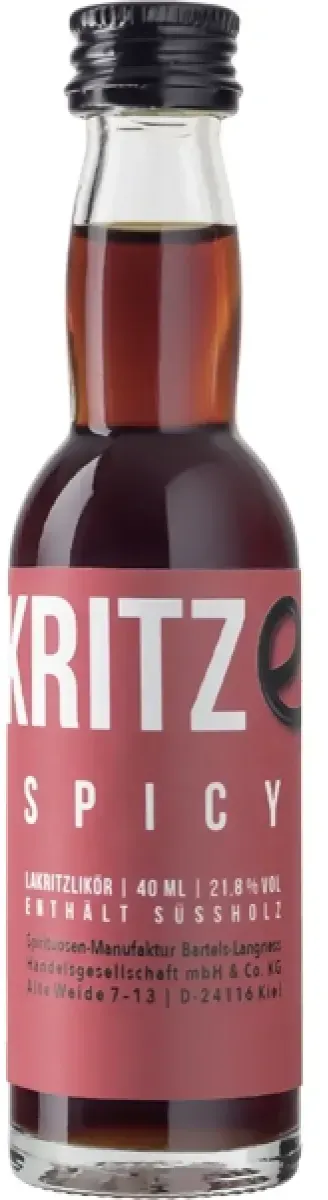 Kritze Lakritzlikör Spicy 21,8% vol. 40 ml