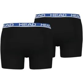 Head Boxershorts Basic 6er Pack Schwarz / Blau L