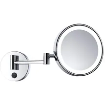 DEUSENFELD WLED700D - LED Kosmetikspiegel, 7x Vergrößerung, Ø20cm, Tageslicht LEDs, verchromt, DIREKTANSCHLUSS,