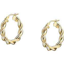 CHRIST Creolen 750er Gelbgold Ohrringe   Damen 