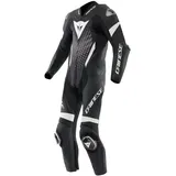 Dainese Laguna Seca 6 1 tlg. Lederkombi Schwarz / Weiss / Anthrazit 58 Kurz