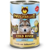 Wolfsblut Cold River Forelle mit Süßkartoffeln 12x395g Hundenassfutter