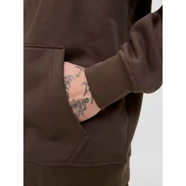 Jack & Jones PlusSize Hoodie bedruckt Braun 3XL