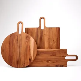 Teakhaus Bistro Servierbrett Teakholz 1 47 x 36 cm Braun