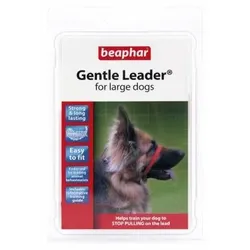 BEAPHAR Gentle Leader L Großes schwarzes Trensenhalsband