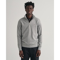 GANT Sweatshirt »REG SHIELD HALF ZIP SWEAT«, Gr. XL, grey melange, , 81717424-XL
