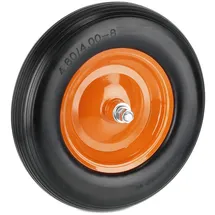 Relaxdays Schubkarrenrad 4,80 4,00-8 Orange/Schwarz