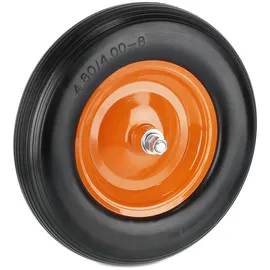 Relaxdays Schubkarrenrad 4,80 4,00-8 Orange/Schwarz