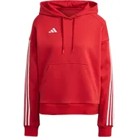 Adidas Womens Sweatshirt (Long Sleeve) Tiro 23 Competition Cotton Hoodie, Team Power Red 2, L