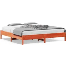vidaXL Massivholzbett 180 x 200 cm Braun