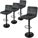ML-Design Barhocker 4er Set 63-83 cm Grau