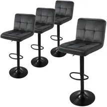 ML-Design Barhocker 4er Set 63-83 cm Grau