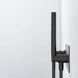 Steinberg Serie 390 Unterputz-Thermostat, inklusive Stabhandbrause, Brauseschlauch, 3 Verbraucher, 39042322S Farbe: schwarz Matt