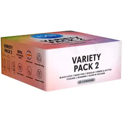 «Variety Pack 2» gemischte Kondome - der Bestseller-Mix (48 Kondome) 48 St