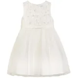 danamade Partykleid "DANAMADE Dresses DISLA", Mädchen, Gr. 110, EURO, weiß (ivory), Obermaterial: 100% Polyester; Futter: 100% Polyester, Kleider Partykleid