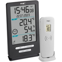 TFA Dostmann Funk-Thermometer XENA HOME Funk-Thermometer digital Anthrazit