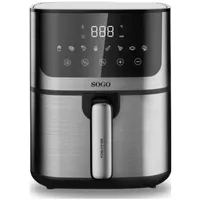 SOGO HUMAN TECHNOLOGY FRE-SS-10880 Heißluft-Fritteuse 5l 1400W Edelstahl, Schwarz