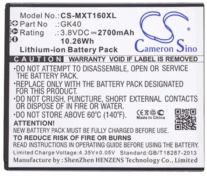 Powery Akku für Smartphone Motorola Moto E3 / XT1601 / Typ GK40