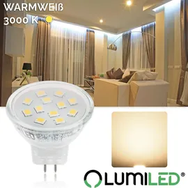 Lumiled LED-Lampe 6x MR11 2,5W GU4 warmweiß 3000K 6 St.