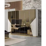 JVmoebel Kleiderschrank Designer 60 x 226 x 278 cm Weiß