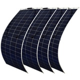 revolt 4er-Set flexible Solarmodule, MC4-komp., salzwasserfest, 200 W, IP67