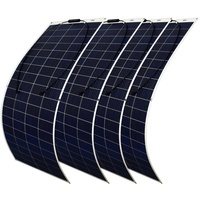 revolt 4er-Set flexible Solarmodule für MC4, salzwasserfest, 200 W, IP67