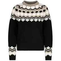 Eight2Nine Pullover Sweatshirt Winter Muster Schwarz S