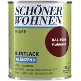 SCHÖNER WOHNEN Home Buntlack 750 ml rubinrot glänzend