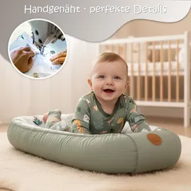 Totsy Baby Babynest babynestchen neugeborene 90 x 50 cm baby nestchen tragbar nest für bett kinder kuschelnest coccon für Jungen und Mädchen Teddybären