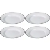 Gräwe Camping Teller Ø 26 cm weiß 4er Set