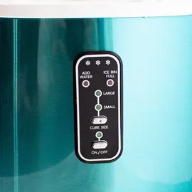 mspoint Mulano Eiswürfelmaschine Edelstahl Blau