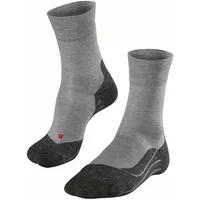 Falke RU4 Wool M SO Wolle Antiblasen 1 Paar, Grau (Light Grey Melange 39-41