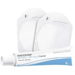 Anesderm zur Betäubung der Haut + 10 Pflaster