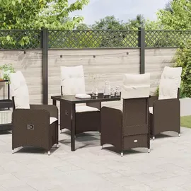 vidaXL Gartenmöbel-Set 5-tlg. Braun