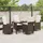 vidaXL Gartenmöbel-Set 5-tlg. Braun